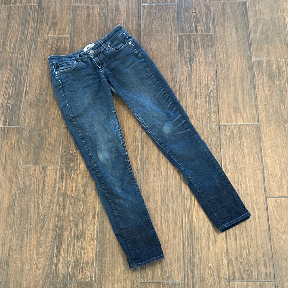 PAIGE Dark Wash Skyline Skinny Jeans